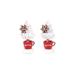 Department 56 Village Accessories|Cocoa & Cream Topiary S/2