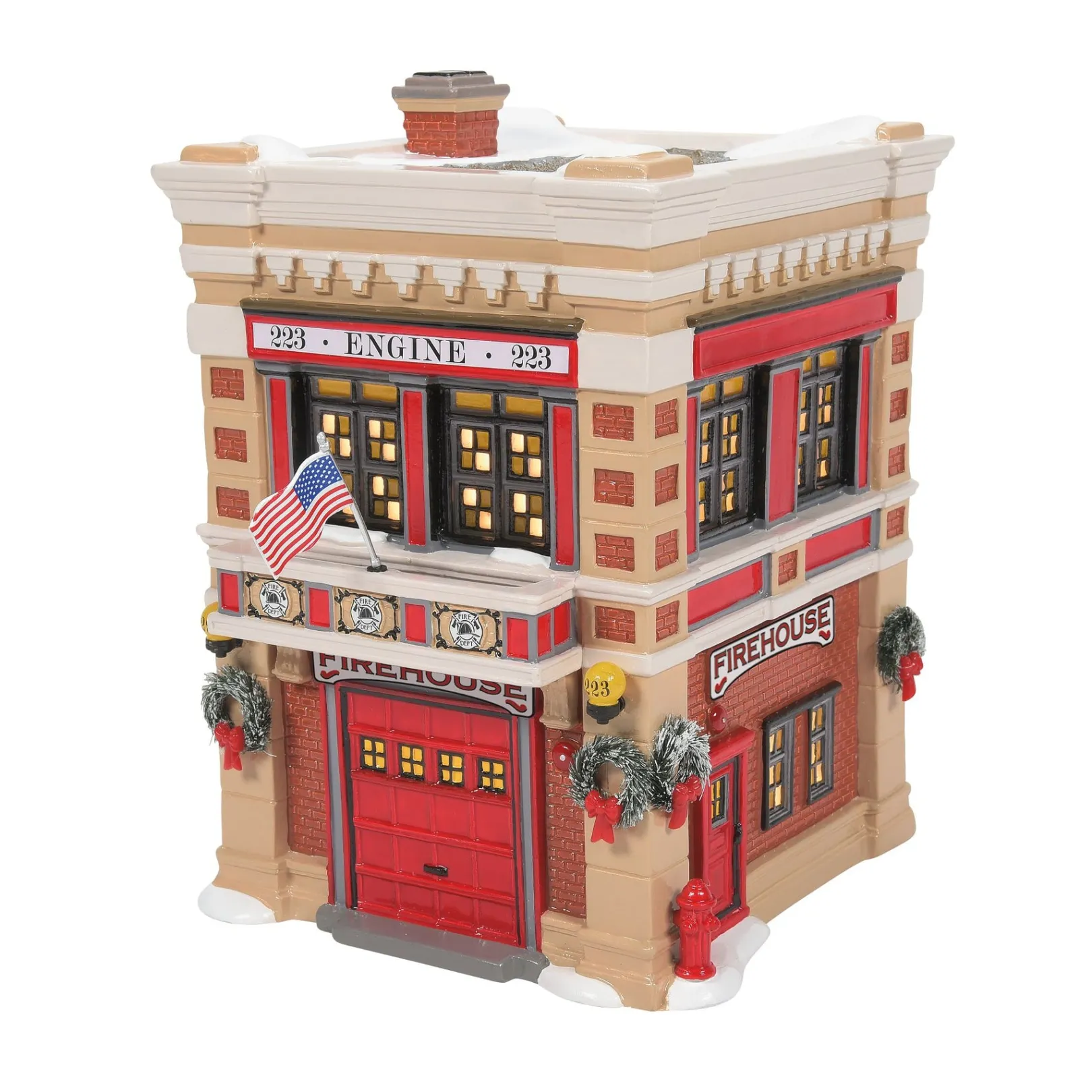 Department 56 The Original Snow Village|Engine 223 Fire House