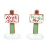 Department 56 Village Accessories|Gingerbread Xmas Signs St/2