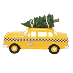 Department 56 Christmas In The City Series|Hailing Christmas Cab