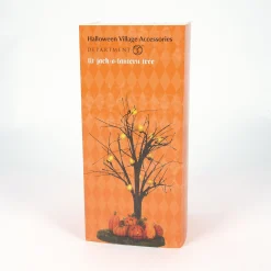 Department 56 Halloween Village Accessories|Lit Jack-O-Lantern Tree
