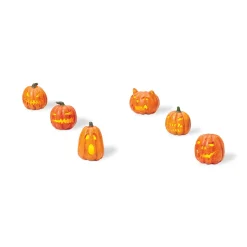 Department 56 Halloween Village Accessories|Lit Jack-O-Lanterns