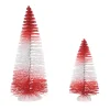Department 56 Village Accessories|Peppermint Stripe Trees set2