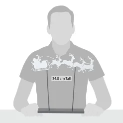 Department 56 Village Accessories|Santa's Sleigh Silhouette