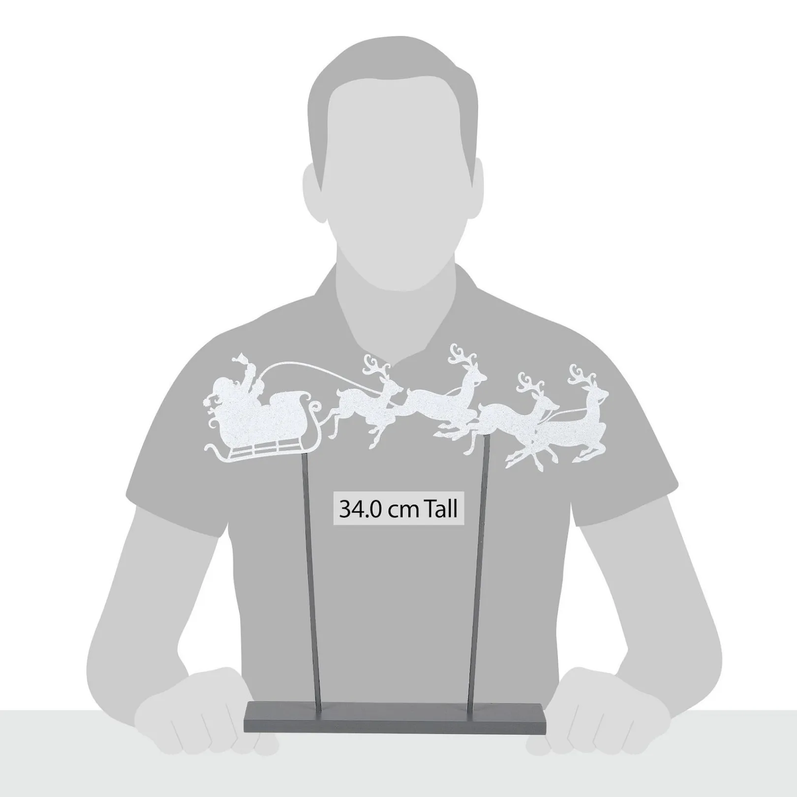 Department 56 Village Accessories|Santa's Sleigh Silhouette