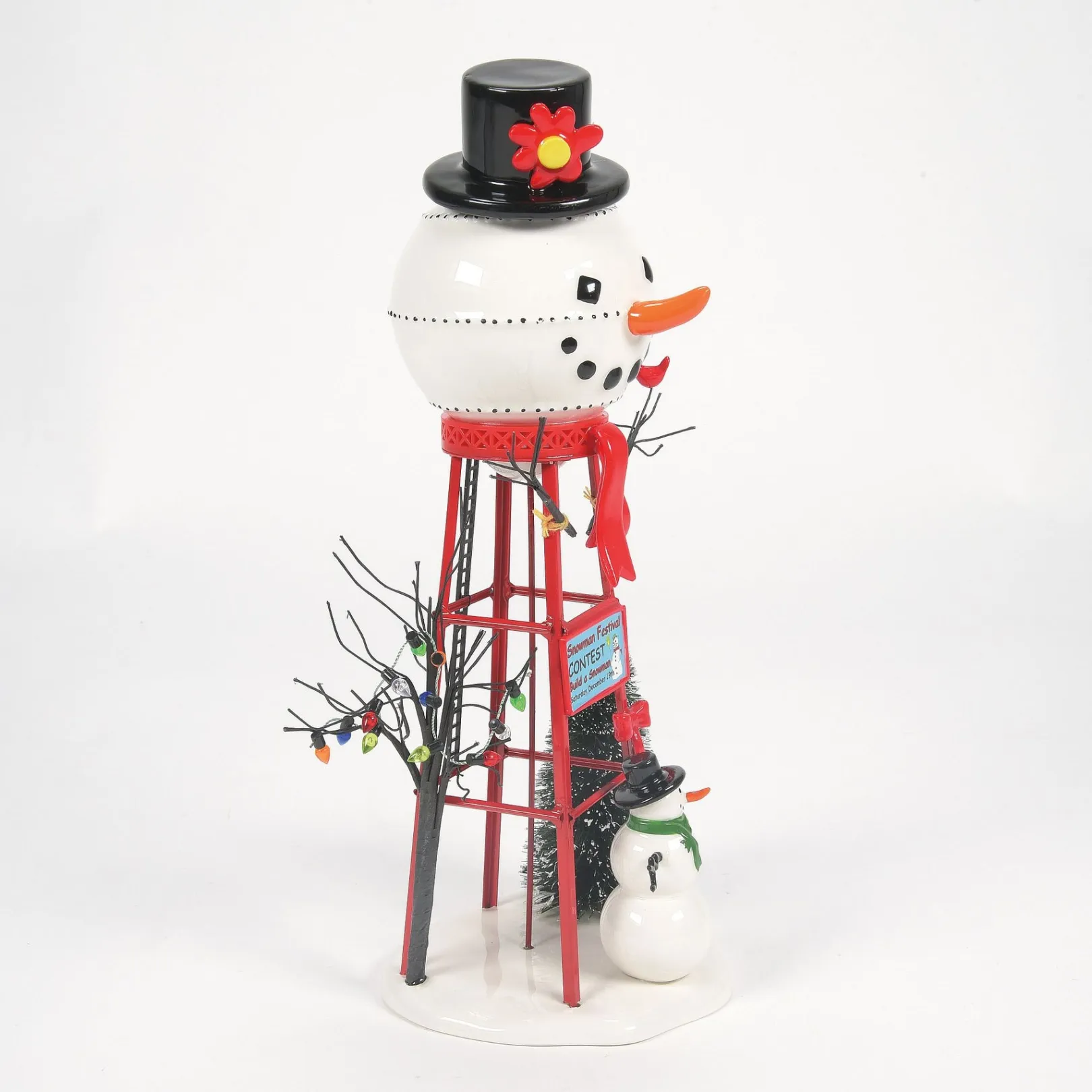 Department 56 Village Accessories|Snowman Watertower
