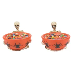 Department 56 Halloween Village Accessories|Trick or Dare Treat Bowls st/2