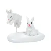 Department 56 Village Accessories|White Christmas Bunnies