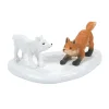 Department 56 Village Accessories|White Christmas Fox Face Off